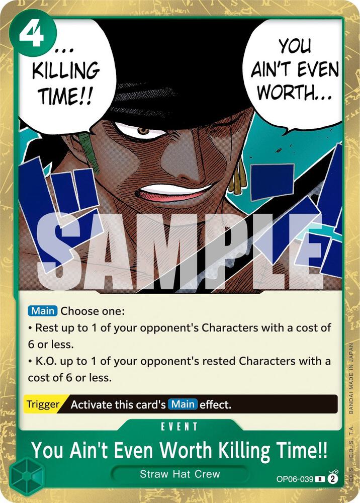 Wings of the Captain - You Ain't Even Worth Killing Time!! (OP-06)