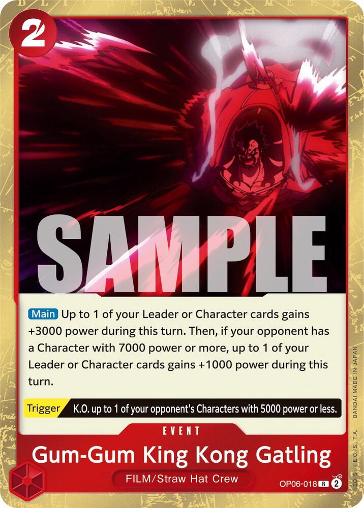 Wings of the Captain - Gum-Gum King Kong Gatling (OP-06)