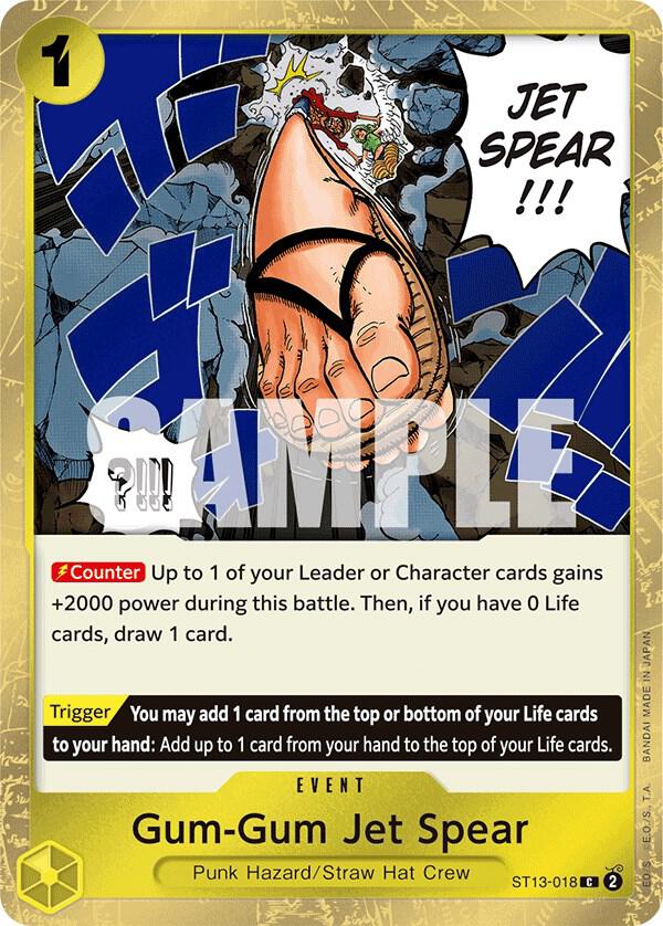 Gum-Gum Jet Spear - Ultra Deck: The Three Brothers (ST-13)