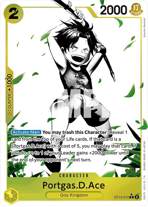 Ultra Deck: The Three Brothers - Portgas.D.Ace (Parallel) (ST-13)