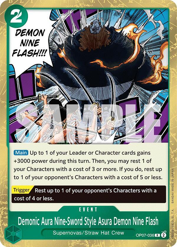 500 Years in the Future - Demonic Aura Nine-Sword Style Asura Demon Nine Flash (OP-07)
