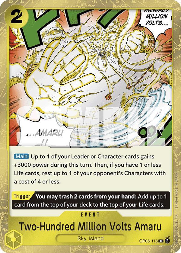 Premium Booster -The Best - Two-Hundred Million Volts Amaru (Jolly Roger Foil) (PRB-01)