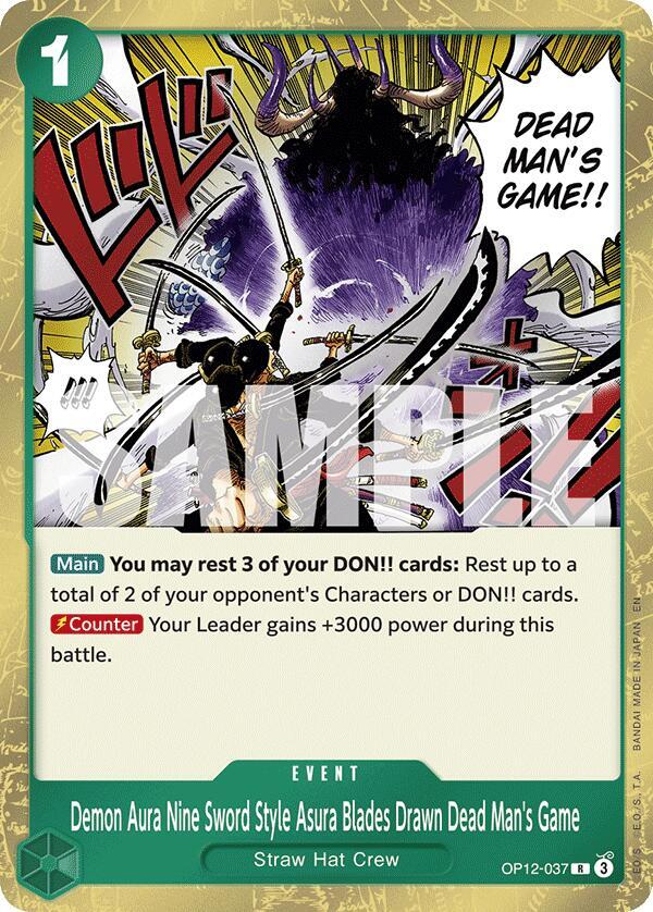 Legacy of the Master - Demon Aura Nine Sword Style Asura Blades Drawn Dead Man's Game (OP-12)