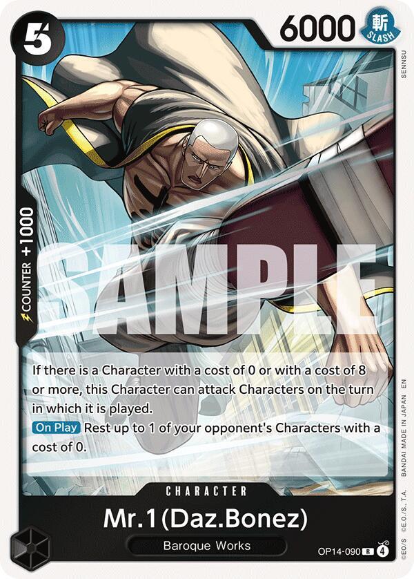 The Azure Sea's Seven - Mr.1(Daz.Bonez) (OP-14)