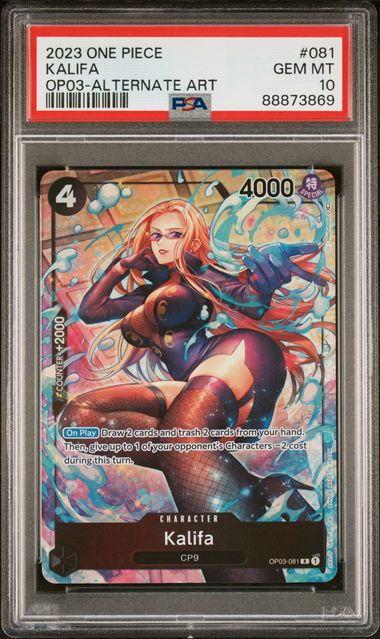 2023 One Piece OP03 - Pillars of Strength #081 Kalifa Alternate Art
