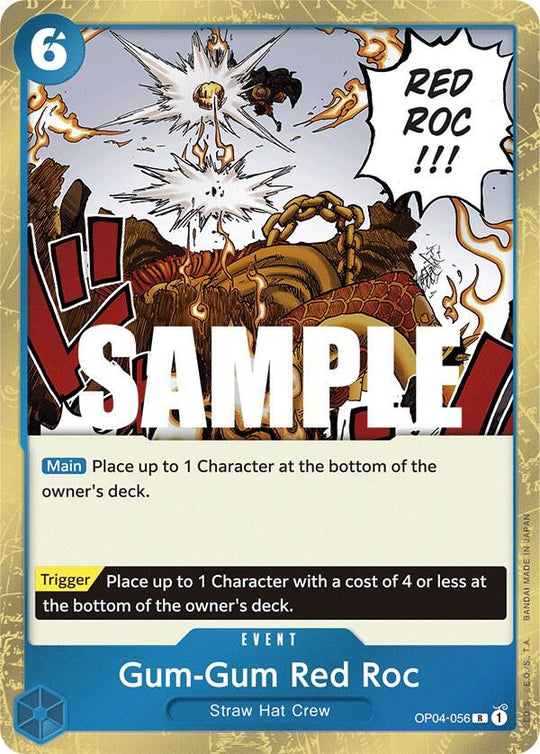 Premium Booster -The Best - Gum-Gum Red Roc (Jolly Roger Foil) (PRB-01) OP04-056