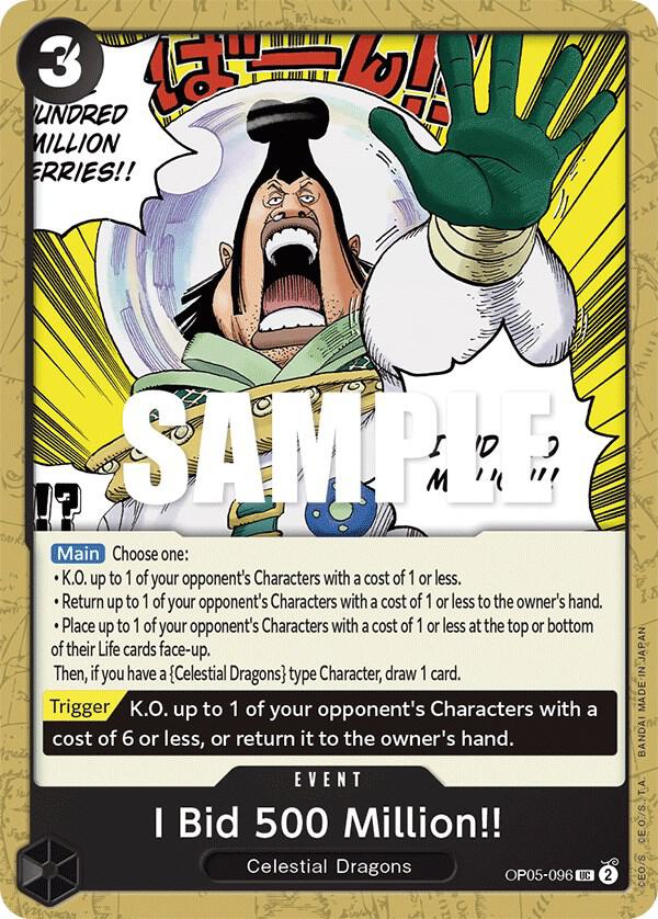 Awakening of the New Era - I Bid 500 Million!! (OP-05)