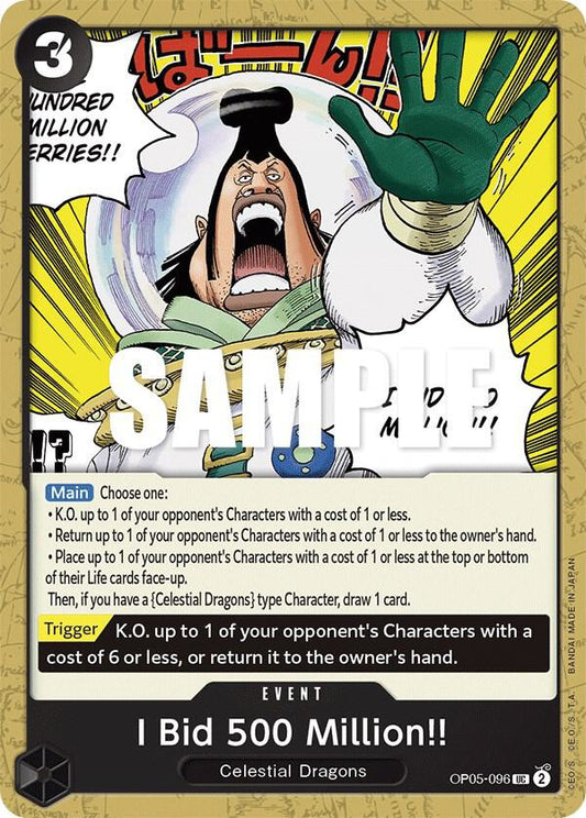 Awakening of the New Era - I Bid 500 Million!! (OP-05)