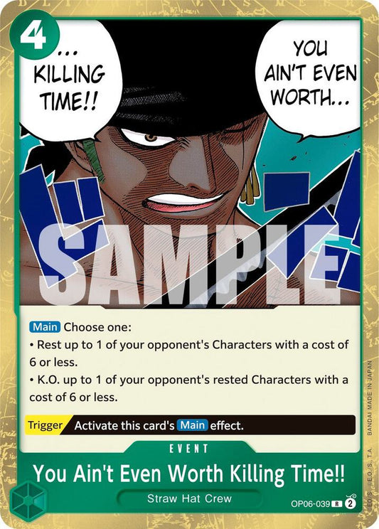 Wings of the Captain - You Ain't Even Worth Killing Time!! (OP-06)