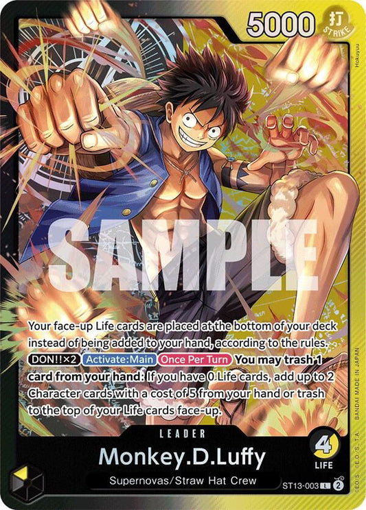Ultra Deck: The Three Brothers - Monkey.D.Luffy (ST-13)