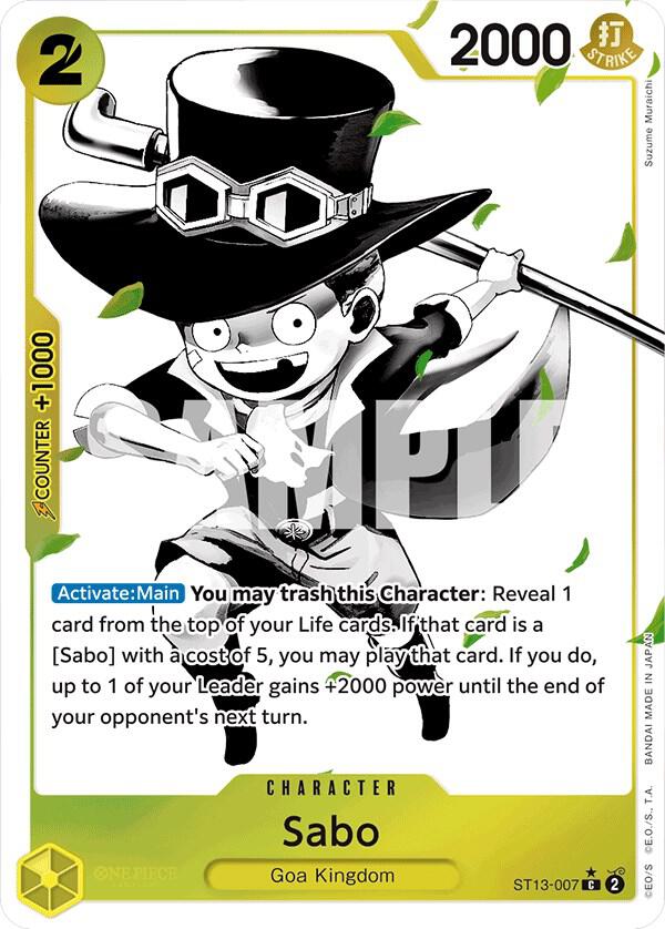 Ultra Deck: The Three Brothers - Sabo (Parallel) (ST-13)