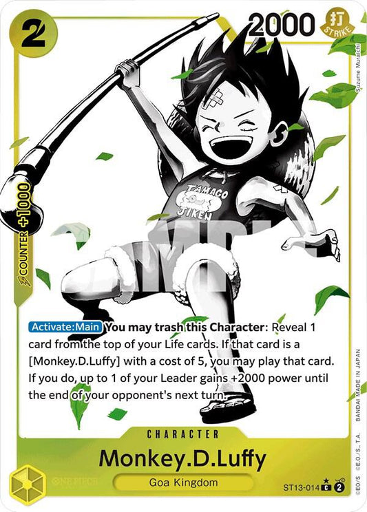 Ultra Deck: The Three Brothers - Monkey.D.Luffy (Parallel) (ST-13)