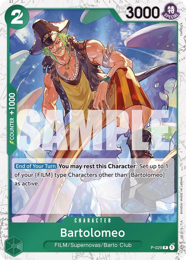 Premium Booster -The Best - Bartolomeo (P-029) (Jolly Roger Foil) (PRB-01)