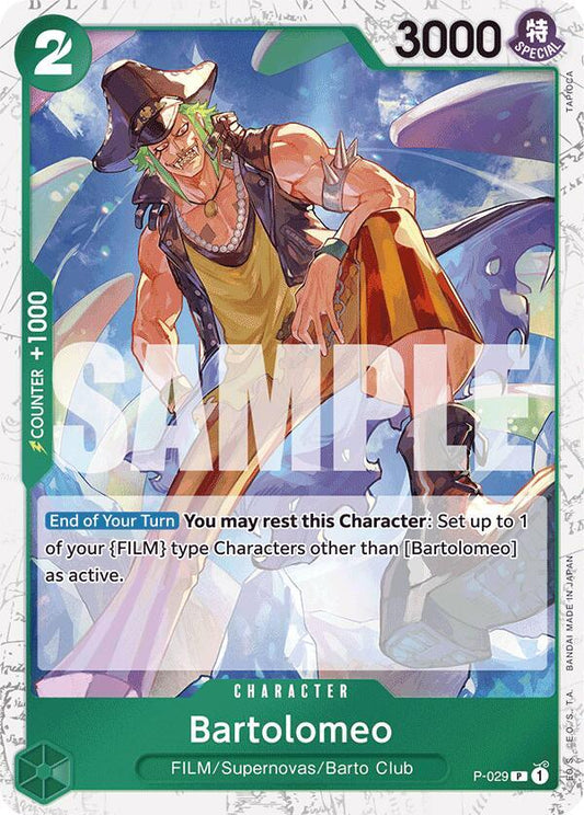 Premium Booster -The Best - Bartolomeo (P-029) (Jolly Roger Foil) (PRB-01)