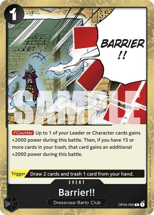 Premium Booster -The Best - Barrier!! (Jolly Roger Foil) (PRB-01)