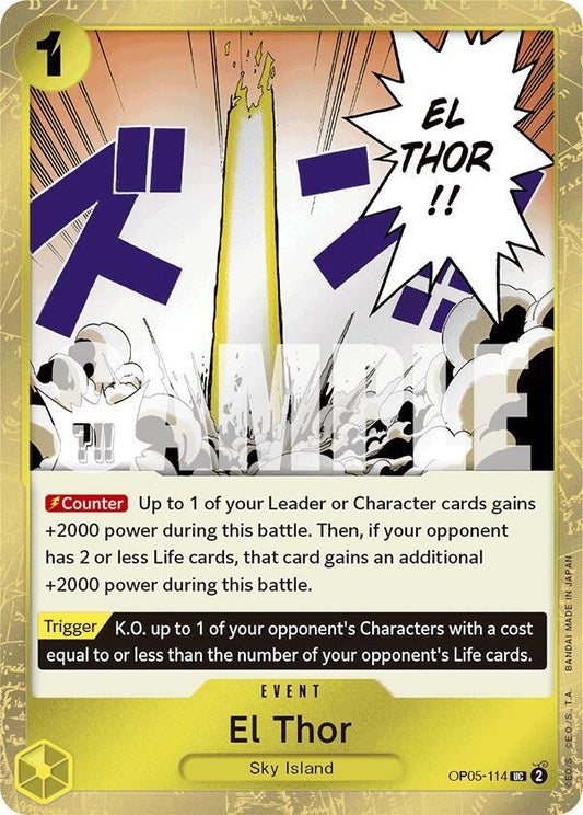 Premium Booster -The Best - El Thor (Jolly Roger Foil) (PRB-01)