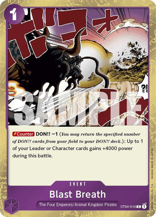 Premium Booster -The Best - Blast Breath (Jolly Roger Foil) (PRB-01)