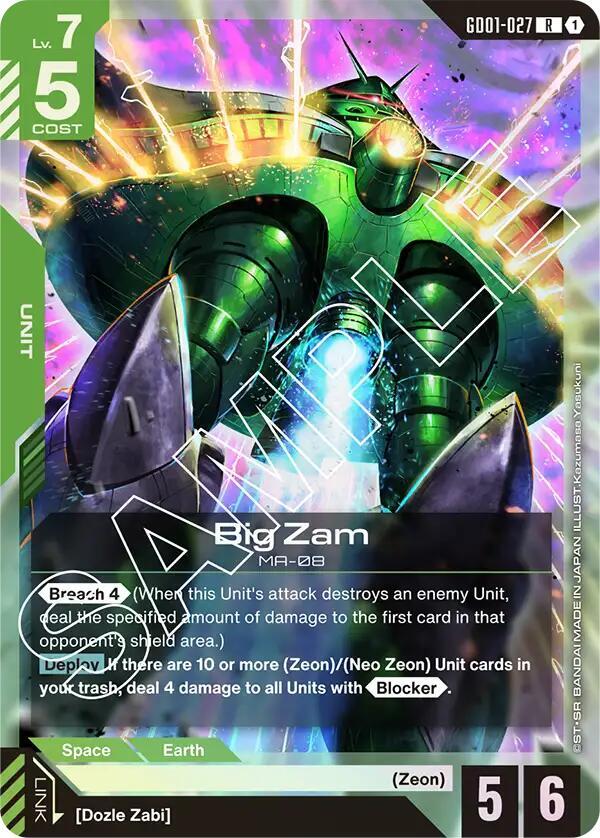 Gundam - Newtype Rising (GD01) - Big Zam