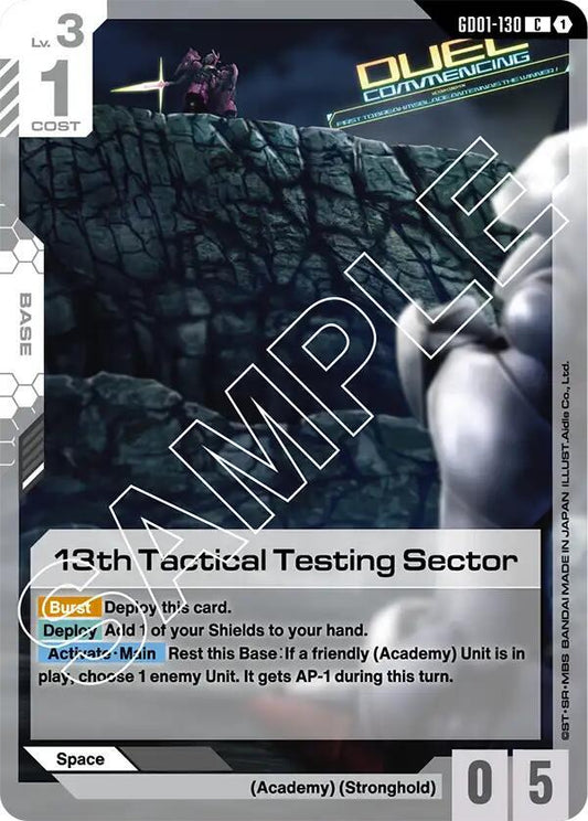 Gundam - Newtype Rising (GD01) - 13th Tactical Testing Sector