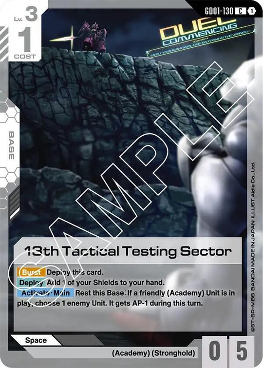 Gundam - Newtype Rising (GD01) - 13th Tactical Testing Sector