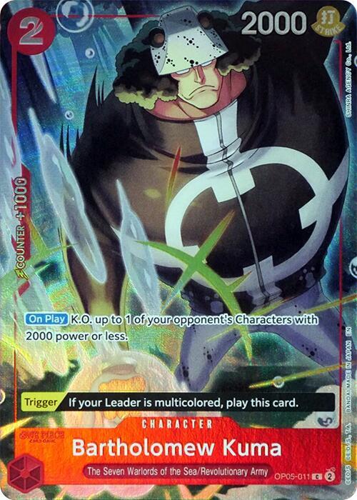 Bartholomew Kuma (Seven Warlords of the Sea Binder Set) - One Piece Promotion Cards OP05-011