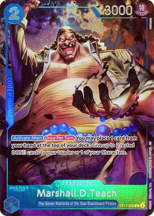 Marshall.D.Teach (Seven Warlords of the Sea Binder Set) (Alternate Art) - One Piece Promotion Cards