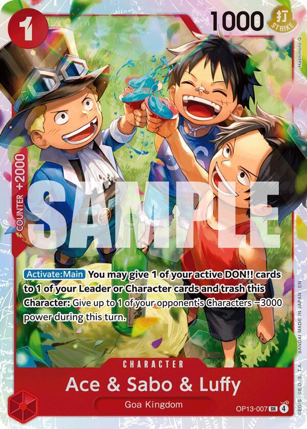 Carrying On His Will - Ace & Sabo & Luffy (OP-13) OP13-007