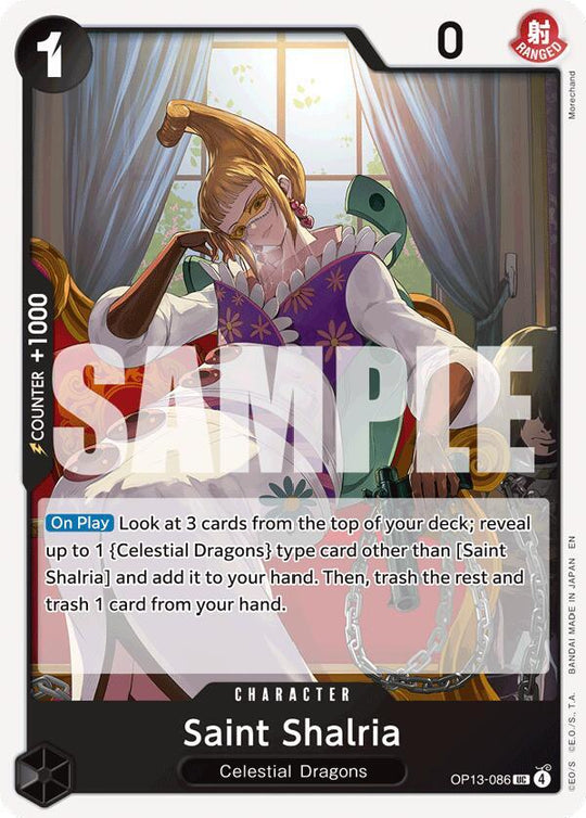 Carrying On His Will - Saint Shalria (OP-13) OP13-086 Uncommon