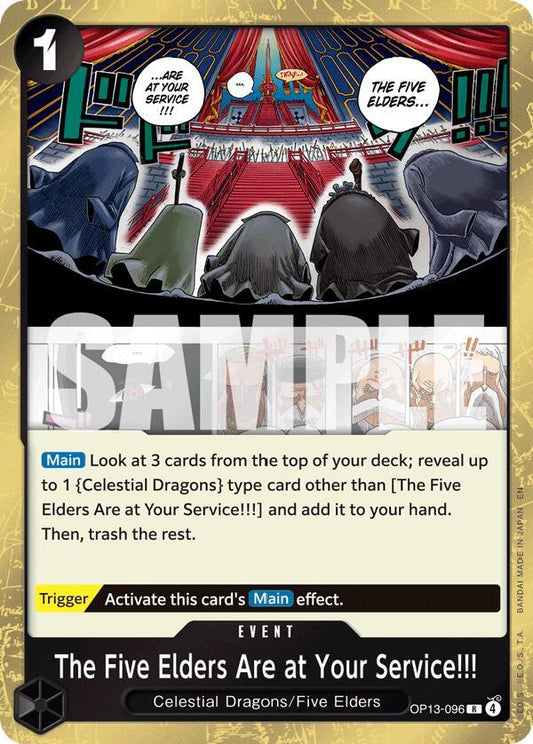 Carrying On His Will - The Five Elders Are at Your Service!!! (OP-13) OP13-096