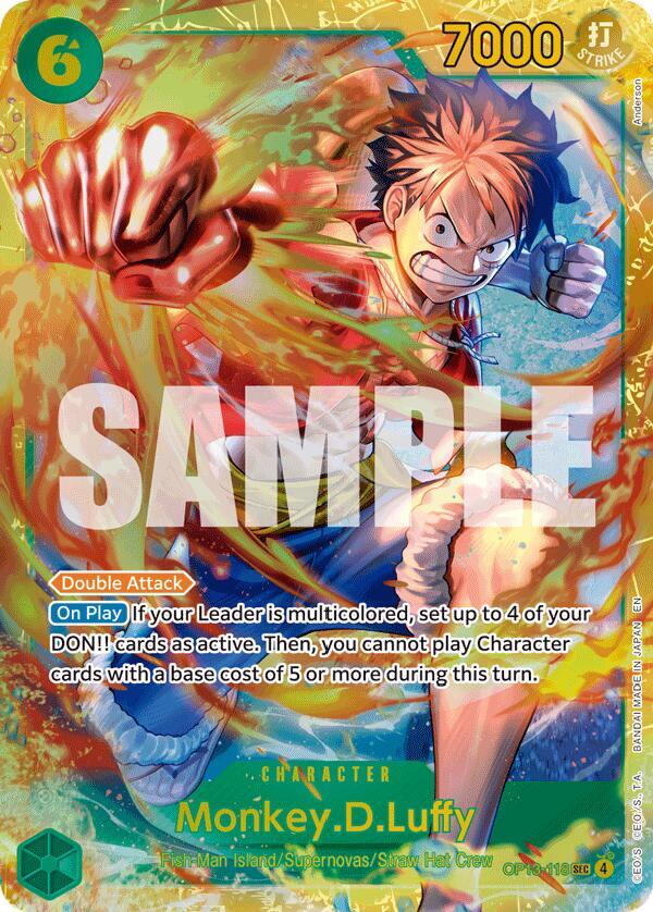 Carrying On His Will - Monkey.D.Luffy (118) (OP-13) OP13-118