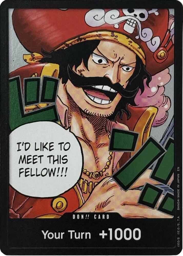 Carrying On His Will - DON!! Card (Gol.D.Roger) (OP-13) 