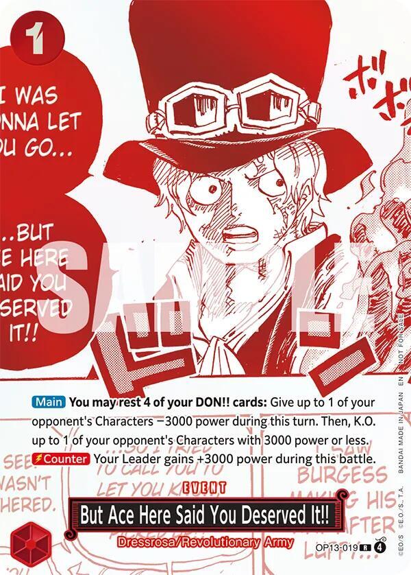 But Ace Here Said You Deserved It!! (3rd Anniversary Treasure Campaign Pack) - One Piece Promotion Cards (OP-PR)