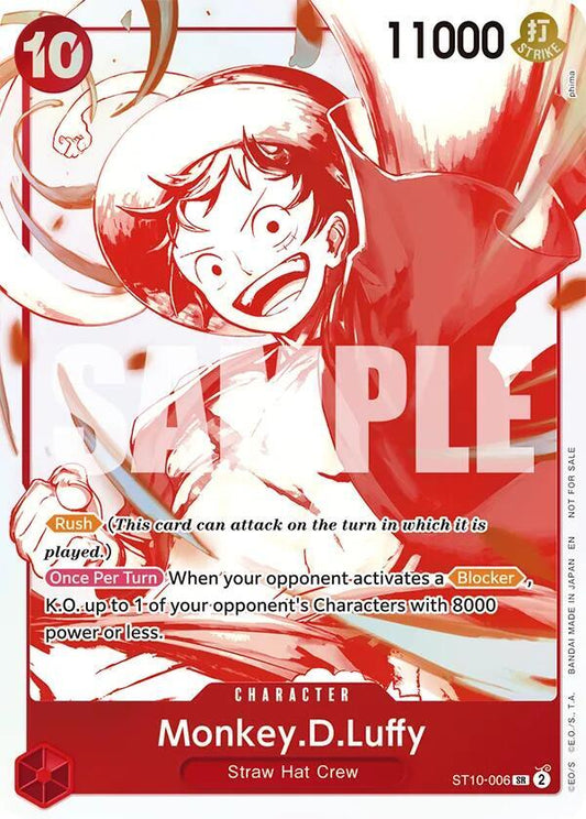 Monkey.D.Luffy - ST10-006 (3rd Anniversary Treasure Campaign Pack) - One Piece Promotion Cards (OP-PR)