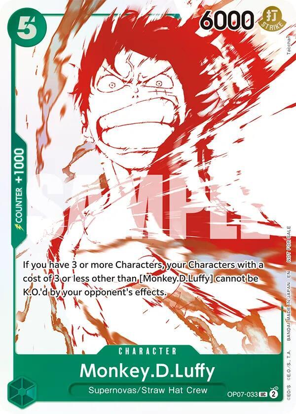 Monkey.D.Luffy - OP07-033 (3rd Anniversary Treasure Campaign Pack) - One Piece Promotion Cards (OP-PR) (Copy)