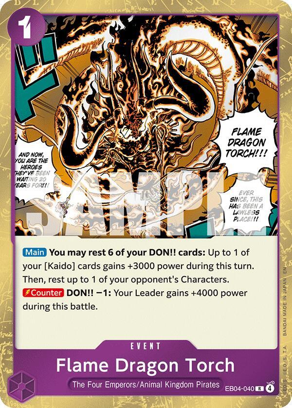 The Azure Sea's Seven - Flame Dragon Torch (OP-14)