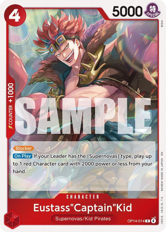 The Azure Sea's Seven - Eustass"Captain"Kid - OP14-014 (OP-14)