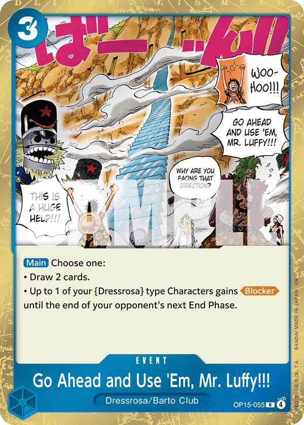 Adventure on Kami's Island - Go Ahead and Use 'Em, Mr. Luffy!!! (OP15-EB04)