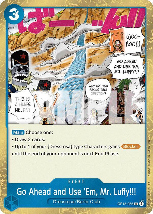 Adventure on Kami's Island - Go Ahead and Use 'Em, Mr. Luffy!!! (OP15-EB04)