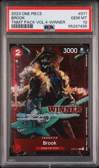2023 One Piece Tournament Pack Vol.4 Winner #011 Brook