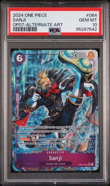 2024 One Piece OP07-500 Years in the Future #064 Sanji Alternate Art