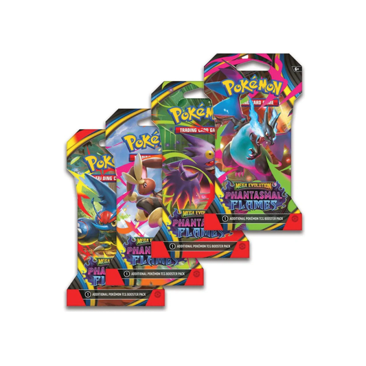 Pokemon - ME02 - Phantasmal Flames Art Set (4 Sleeved Booster Packs)