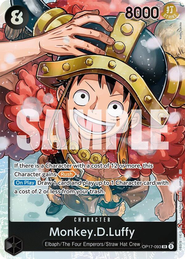 The World's Strongest Warriors - Monkey.D.Luffy (093) (OP-17)