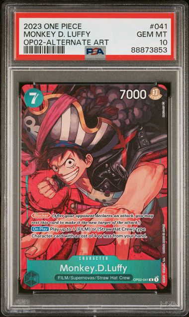 2023 One Piece OP02-Psrsmount War #041 Monkey D.Luffy Alternate Art