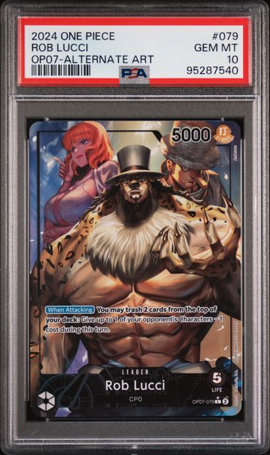 2024 One Piece OP07-500 Years in the Future #079 Rob Lucci Alternate Art