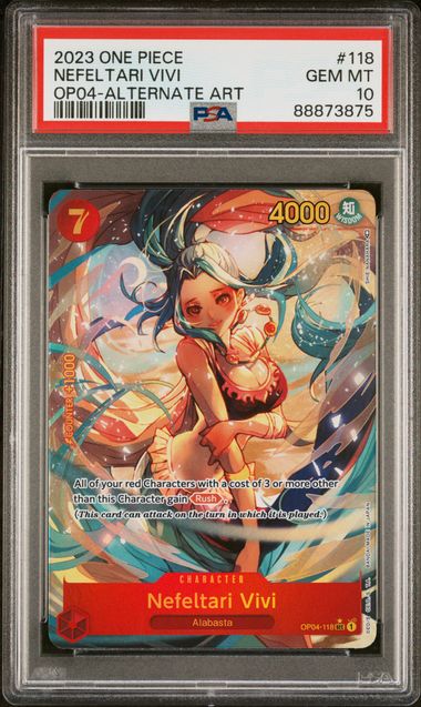 2023 ONE PIECE OP04-KINGDOMS OF INTRIGUE #118 NEFELTARI VIVI ALTERNATE ART