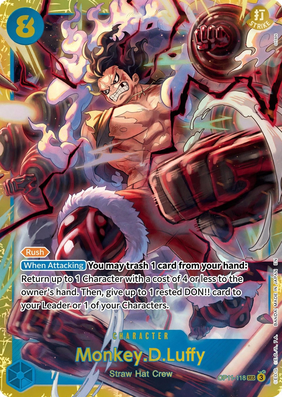 A Fist of Divine Speed - Monkey.D.Luffy (118) (OP-11)