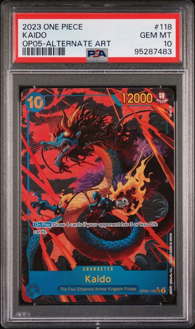 2023 One Piece OP05 Awakening if the New Era #118 Kaido Alternate Art