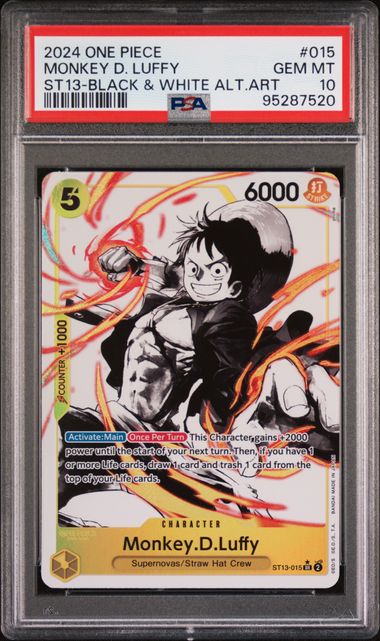 2024 One Piece Ultra Deck ST13 - The Three Brothers #015 Monkey D.Luffy Alternative Art